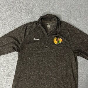 Reebok 1/4 zip Blackhawks